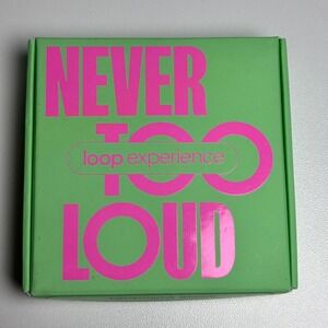 Loop Experience High Fidelity Earplugs Midnight Black Noise Reduction OpenBox